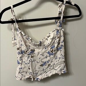 ASTR floral tie tank top